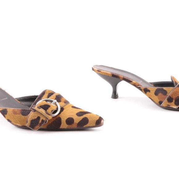 Prada Calf Hair Mules - Picture 2 of 9